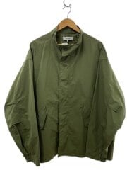 画像：ミリタリージャケット/L/コットン/KHK/無地/co744