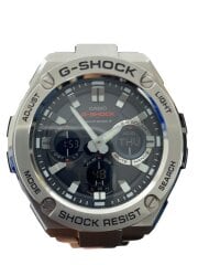 画像：ソーラー腕時計・G-SHOCK/デジアナ/SLV/SLV