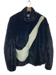 画像：ブルゾン/XL/フェイクファー/BLK/DO3792-010