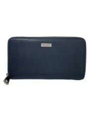 画像：長財布/レザー/BLK/無地/メンズ