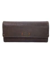 画像：長財布/レザー/BRW/無地/レディース