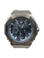画像：ソーラー腕時計_G-SHOCK/アナログ/ステンレス/BLU/SLV/SS