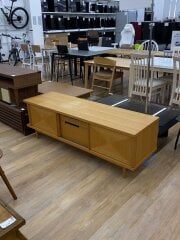 画像：テレビボード/ウッド/BEG/ロータイプ