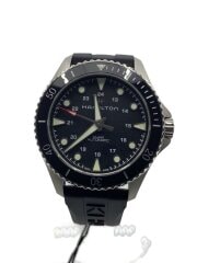 画像：自動巻腕時計/アナログ/ラバー/BLK/BLK/SS/H825150