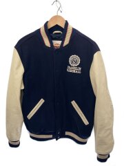 画像：スタジャン/L/アクリル/NVY/無地