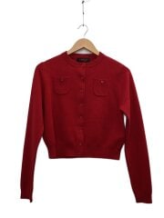 画像：カーディガン(薄手)/XS/コットン/RED/39-02-54-02001