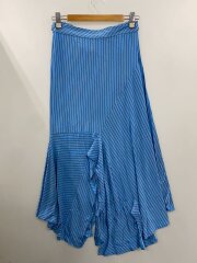 画像：ロングスカート/XS/レーヨン/BLU/ストライプ/S52MA0114 S23582//