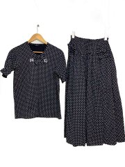 画像：セットアップ/--/コットン/BLK/ドット