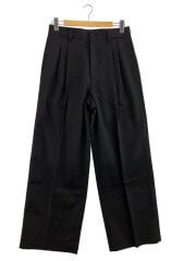 画像：LONG WIDE TROUSERS/ボトム/M/ウール/BLK//
