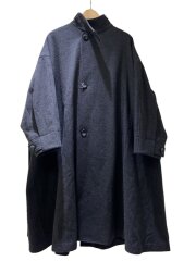 画像：オーバーサイズフレアコート/36/ウール/GRY/無地/300FA130-1950