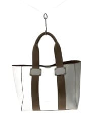 画像：トートバッグ/レザー/WHT