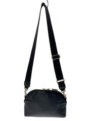 画像：ショルダーバッグ/レザー/BLK/無地