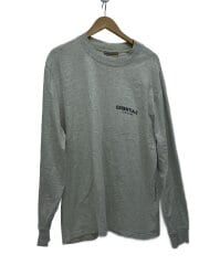 画像：長袖Tシャツ/M/コットン/WHT/無地