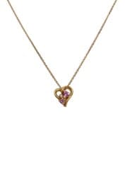 画像：K18/1.3g/-0.5g/ネックレス/--/カラーストーン/GLD/トップ有/レディース