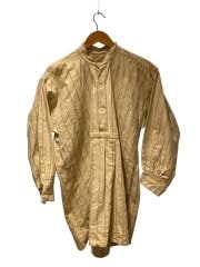 画像：グランパシャツ/プルオーバー/糸巻きボタン/長袖シャツ/--/--/GRY/ストライプ