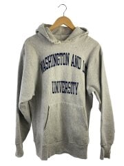 画像：90s/リバースウィーブ/USA製/カレッジ/パーカー/XL/コットン/GRY