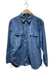 画像：26SS/JAPAN CHAMBRAY SHIRT L/S/長袖シャツ/L/コットン/BLU/261-1001