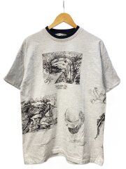 画像：90s/USA製/SALVADOR DALI/絵画/Tシャツ/L/コットン/GRY/プリント