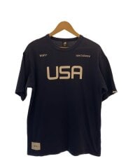 画像：×WTAPS/USAロゴT/M/コットン/NVY/無地/S2001SKU930/使用感有
