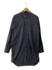 画像：ジップデザイン/長袖シャツ/46/ポリエステル/BLK/CV20-G06/1301300600//