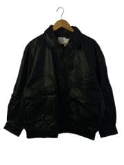 画像：レザージャケット・ブルゾン/L/フェイクレザー/BLK/無地/1053248900600