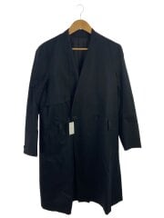 画像：ノーカラーコート/1/コットン/BLK