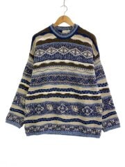 画像：MARK&SPENCER/ニット・セーター(厚手)/XL/ウール/マルチカラー/総柄
