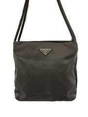 画像：ハンドバッグ/ナイロン/KHK/無地