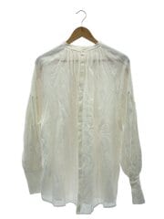 画像：長袖ブラウス/FREE/コットン/WHT/無地/CL106018ER