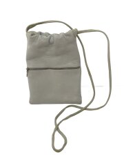 画像：ショルダーバッグ/レザー/グリーン/レディースバッグ/無地