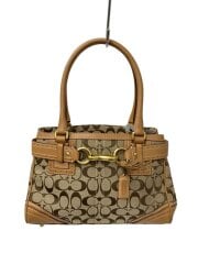 画像：トートバッグ_シグネチャー/キャンバス/ブラウン