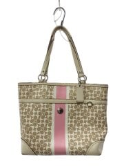 画像：トートバッグ_シグネチャー/レザー/クリーム/