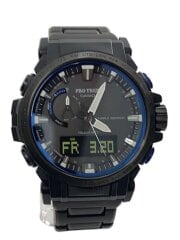 画像：ソーラー腕時計/アナログ/--/グレー/ブラック/PRW-61FC