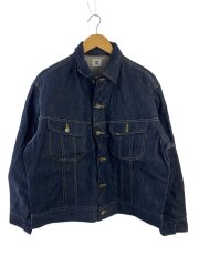 画像：101-J/Gジャン/M/デニム/IDG/無地/LM1018-298