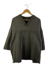 画像：フットボールTシャツ/カットソー/S/コットン/GRY/8317-343-1671