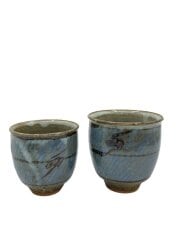 画像：湯呑/2点セット/BLU/人間国宝　島岡達三/夫婦湯呑