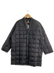 画像：ダウン半纏/1/ナイロン/BLK/無地
