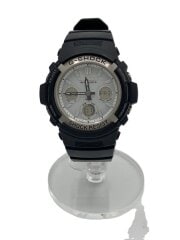 画像：ソーラー腕時計・G-SHOCK/デジアナ/ラバー/WHT/BLK/SS