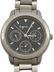 画像：クォーツ腕時計/アナログ/BLK/SLV/V33J-0010