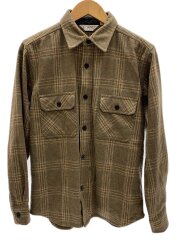 画像：長袖シャツ/M/ウール/BRW/チェック/151952