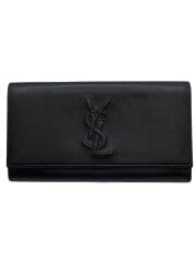 画像：長財布/レザー/BLK/レディース