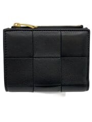 画像：2つ折り財布/レザー/BLK/メンズ/742698VCQC48425