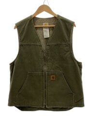 画像：ダックベスト/L/コットン/KHK/無地