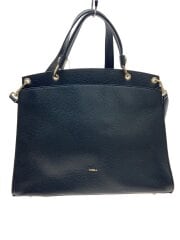 画像：ショルダーバッグ/レザー/BLK/無地/2way