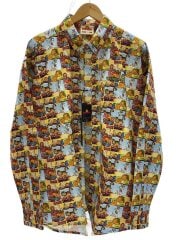 画像：長袖シャツ/XL/コットン/総柄/WDS-C-GAF-24-Q2-09//