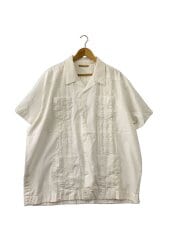 画像：キューバシャツ/半袖シャツ/--/コットン/WHT//