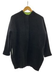 画像：カーディガン(厚手)/1/ウール/BLK/無地/512352627701-01