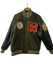 画像：スタジャン/XL/ウール/KHK/51272