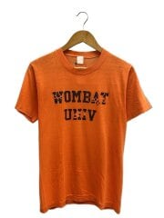 画像：70～80s/WOMBAT UNIV/Tシャツ/M/コットン/オレンジ
