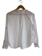 画像：長袖ブラウス/FREE/コットン/WHT/23-01-41-01002